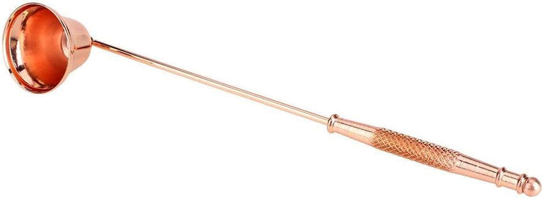 Candle Snuffer - Top Swivel Head - Candle Flame Snuffer - Candle Wick Snuffer Extinguisher - Candle Flame Put Out for Church, Fireplace, Wedding Altar, Tea Light Candle, Gift for Christmas (Copper)