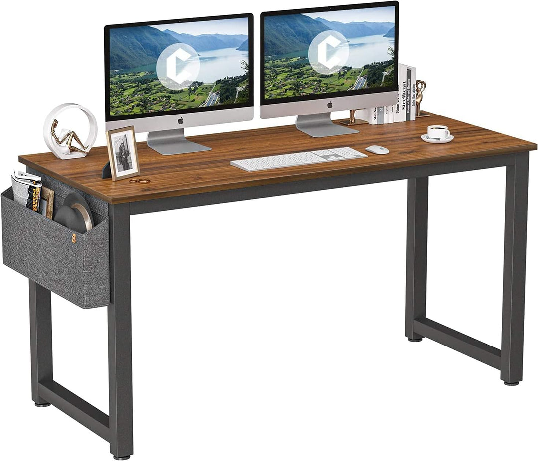 Cubiker Computer Desk 63" Modern Sturdy Office Desk Large Writing Study Table for Home Office with Extra Strong Legs, Espresso