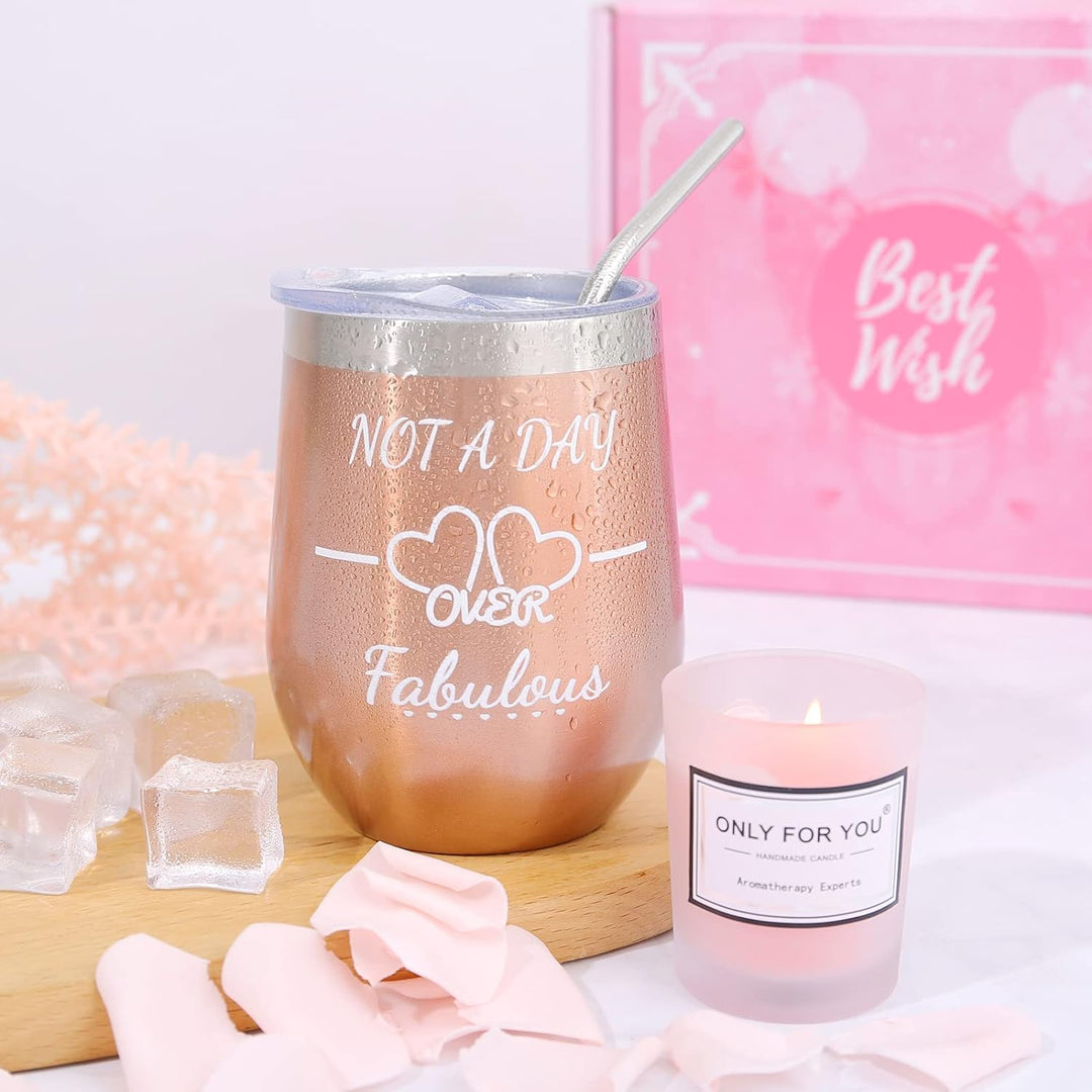 Birthday Gifts for Women Spa Tumbler Relaxation Gift Set for Women Unique Gifts Basket for Women Best Friends Mom Sister Wife Grandma Anniversary Graduation Wedding Thank You Mother'S Day Gifts
