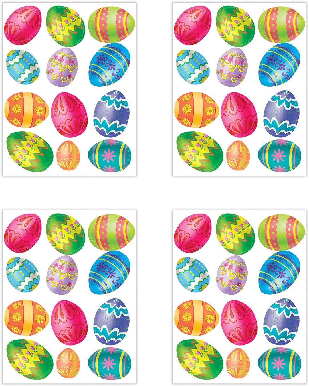 Color Bright Easter Egg Stickers