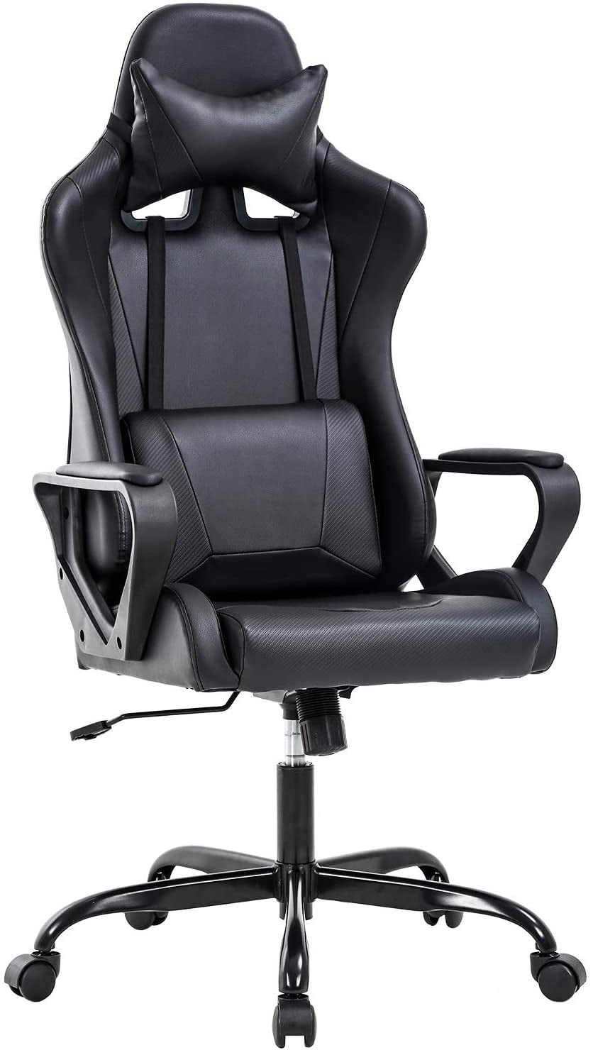Bestoffice Office Chair Gaming Chair Desk Chair Ergonomic Racing Style Executive Chair with Lumbar Support Adjustable Stool Swivel Rolling Computer Chair for Women,Man